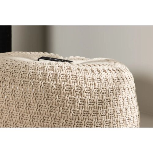 Venture Home okrugli puf Sam ⌀60 cm, bež Slike