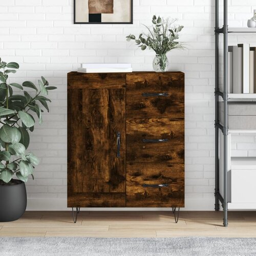 VidaXL Komoda boja dimljenog hrasta 69 5x34x90 cm konstruirano drvo Slike