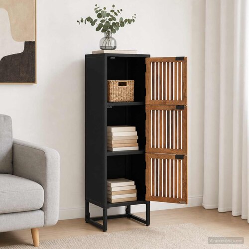  Highboard 35 x 30 x 120 cm Čvrsto Mango Drvo i Inženjersko Drvo Cijene