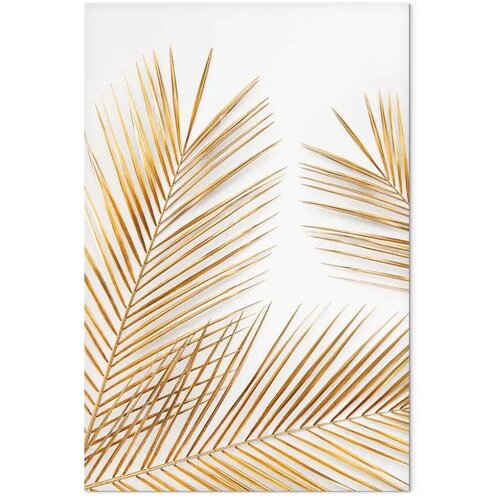  Slika - Golden Palm Leaves (1 Part) Vertical 40x60 Slike