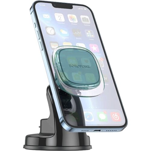 Univerzalni magnetni auto držač nosač za mobitel BOROFONE BH83 Clear magnetic car center console ice mist Cijene