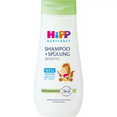 Hipp Babysanft Sensitive šampon in balzam za otroke od rojstva 200 ml