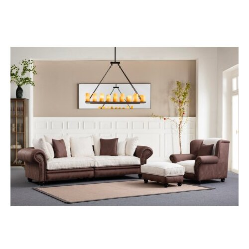 Atelier Del Sofa sofa trosed fresno 3 brown white Cene