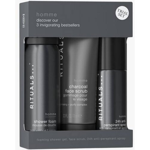 Rituals Homme piling za lice 70 ml + pena za tu&scaron;iranje 50 ml + spreј protiv znoјenja 50 ml Cene