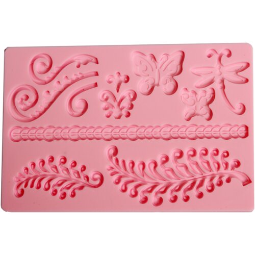  Silikonski kalup - lozice I leptiri 20x12.7x0.7 cm ( kalup) Cijene