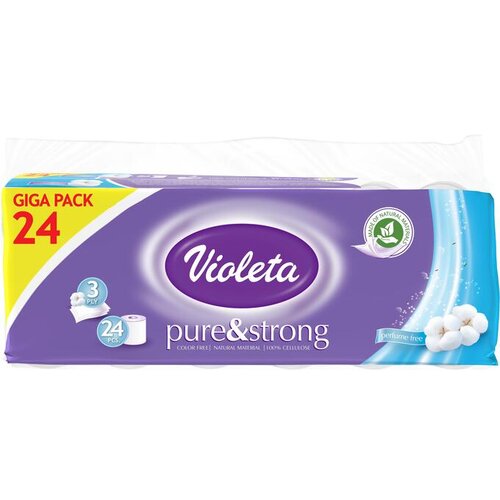 Violeta Toaletni papir PURE&STRONG 24/1 3SL. Cijene