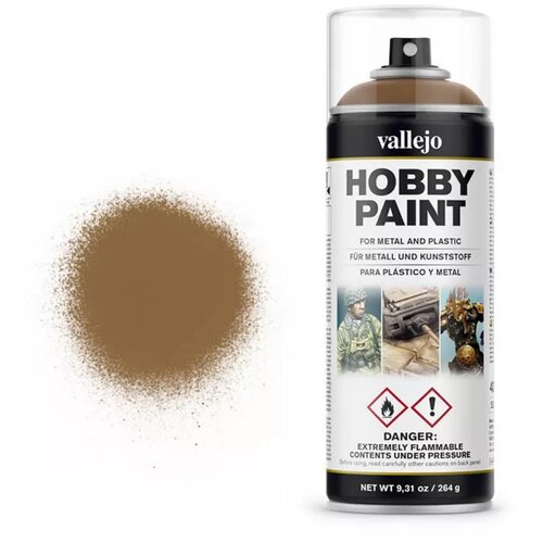 Vallejo Hobby Paint Spray Primer - Leather Brown Cene