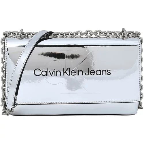 Calvin Klein Jeans Torba za čez ramo črna / srebrna