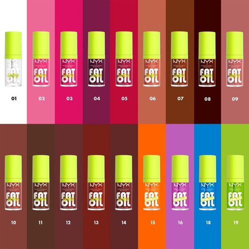 NYX Professional Makeup Fat Oil Chillz olje za ustnice s hladilnim učinkom odtenek 4.8 ml Slike