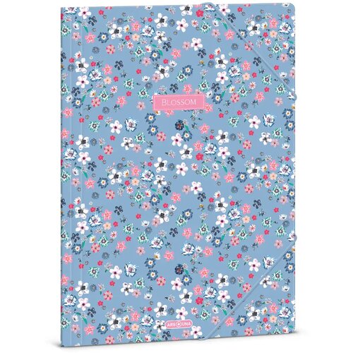 Ars Una Pearl Blossom Blue cvetlična elastik mapa A/4 Cene