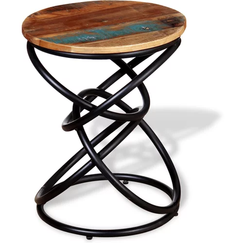 vidaXL Odstavna mizica iz trdnega predelanega lesa, (20625111)