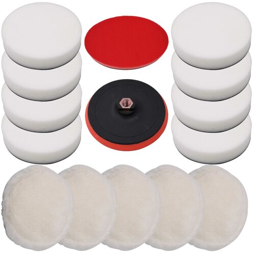  14-dijelni set jastučića za poliranje 180 mm Cene