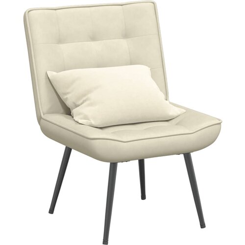 vidaXL Relaksacijski stol Cream 64x74x84 cm Velvet Cene