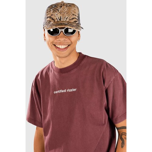 A-Lab Brainrot Certified Rizzler Boxy T-shirt vintage mahog Slike