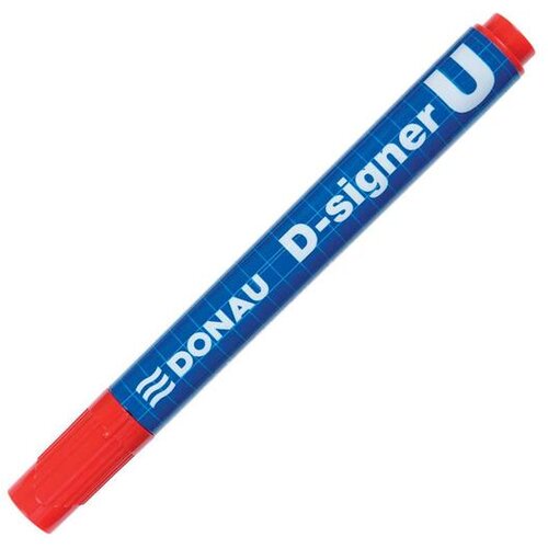 DONAU permanentni marker DO737100104PL D-Signer U, okr.kon. rdeč 4 mm 10 KOS Slike