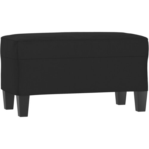 vidaXL Klupa crna 70 x 35 x 41 cm od mikrovlakana - Crna 70 x 35 x 41 cm Cijene