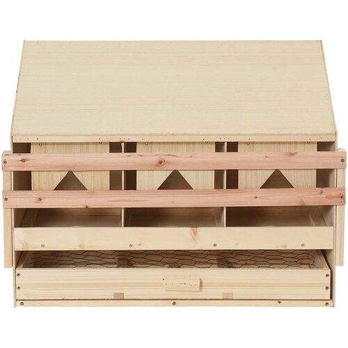 Gnijezdo za nesilice s 3 odjeljka 72x33x54 cm masivna borovina Slike