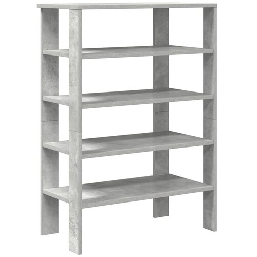  Stalak za cipele boja betona 61x32x87,5 cm konstruirano drvo Slike