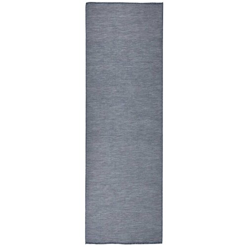 Furnova Zunanja preproga ploščato tkanje 80x250 cm modra, (21930861) Cene