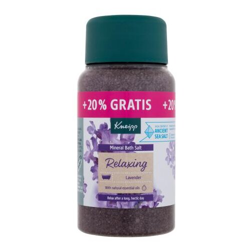 Kneipp Relaxing Mineral Bath Salt solna kupka 600 g unisex Slike