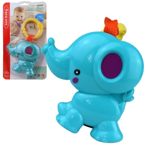 Magic Toys Sun Baby: Vesel modri slonček dojenček ropotuljica Cene