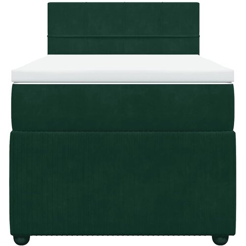Box spring krevet s madracem tamnozeleni 80 x 200 cm bar&amp;scaron;unasti Slike
