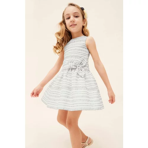 Mayoral Dječja haljina boja: bijela, mini, širi se prema dolje