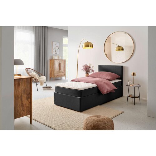 P & B POSTELJA Z VZMETNICO 90 cm x 200 cm , tekstil siva Cene