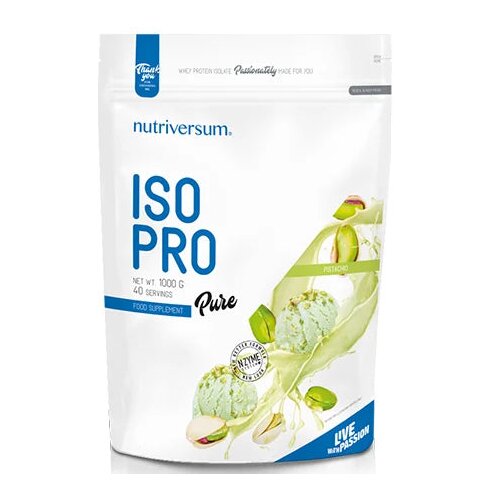 NUTRIVERSUM ISO Pro 1000g, 40 Porcija - Visoko Kvalitetni Izolat Proteina Surutke Slike