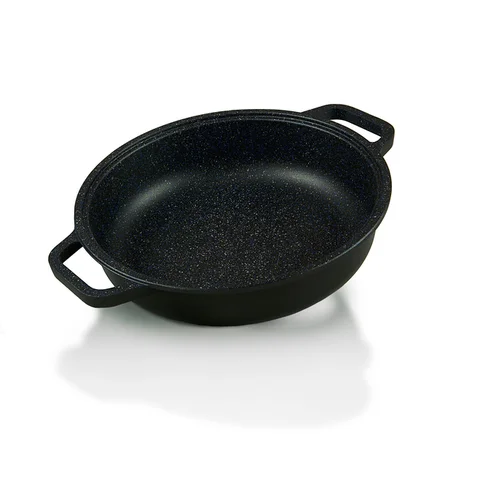 Risoli ponev s silikonskim nastavkom za ročaje Blackplus, 32 cm, 2 ročaja