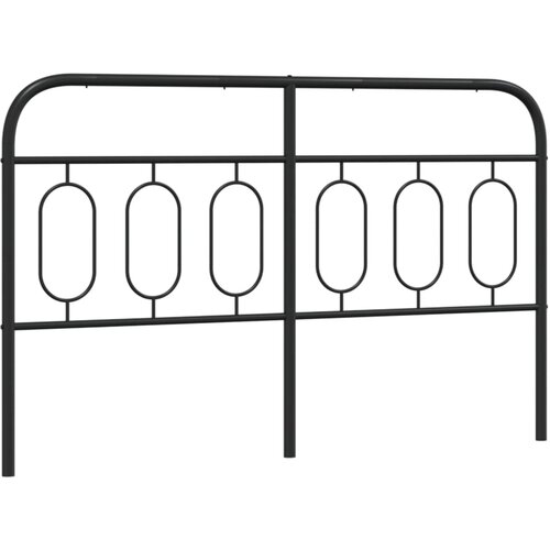 Maison Chic kovinsko posteljno vzglavje - vzglavna omarica - nočna omarica črno 137 cm, (21704659) Slike