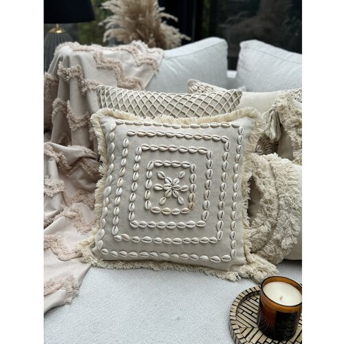 Mioli Decor Dekorativna jastučnica Den002, 43x43 cm, Bež Slike