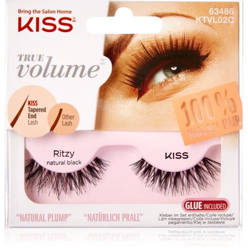 Kiss True Volume Ritzy umjetne trepavice Natural Black 2 kom Cene