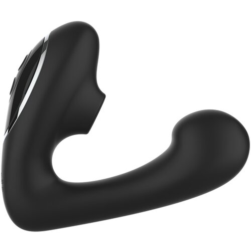 Fifty Shades of Grey Greedy Girl Duet Dual Stimulator with Clitoral Suction Black Slike