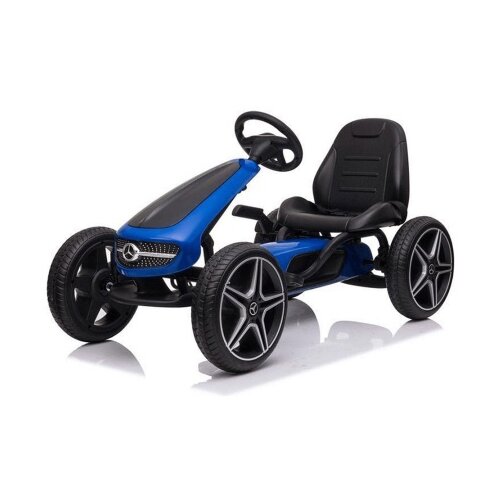  Dečiji automobil na akumulator Karting na pedale Mercedes Licencirani - Plavi Slike