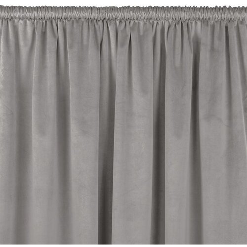  Curtain VILA color gray style classic 5 cm pole pocket velvet 265x245 HOMEDE Slike