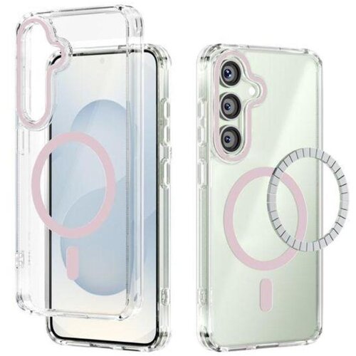 Chameleon Gumiran magnetni ovitek (TPU Magnetic) za Samsung Galaxy S26+, roza Slike