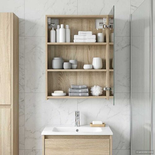  Kupaonski ormar s ogledalom Sonoma hrast 50 x 14,5 x 70 cm Cijene