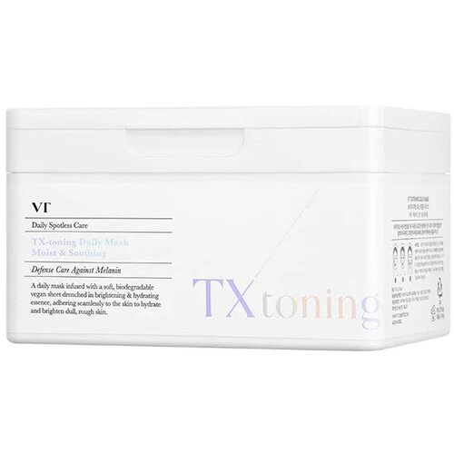 VT TX-Toning Daily Mask revitalizacijska maska iz platna proti pigmentnim madežem veliko pakiranje 30 kos Slike