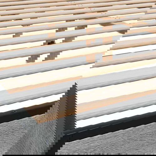 vidaXL Okvir za krevet boja hrasta 150x200cm konstruirano drvo i metal Cene