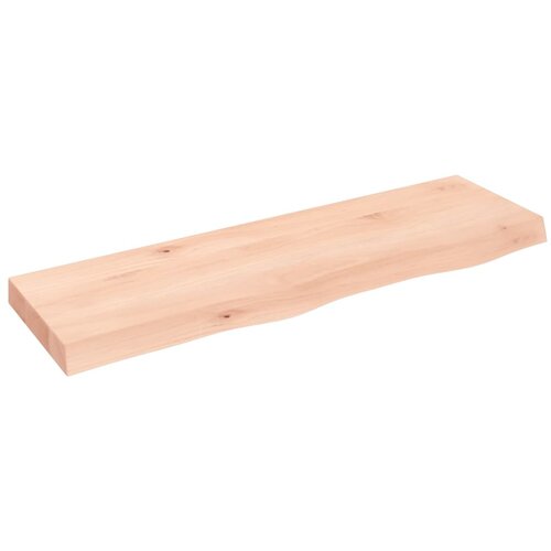  Zidna polica 100x30x(2-6) cm neobrađena masivna hrastovina Slike