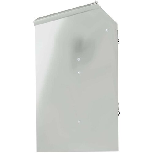 VidaXL Hranilica za zečeve Srebrno 64.5 x 25.5 x 45.5 cm Cinkani čelik Slike