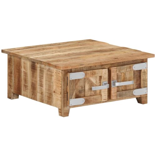 The Living Store Klubska mizica 67x67x30 cm trden mangov les - Klubska Mizica, (21573352) Slike
