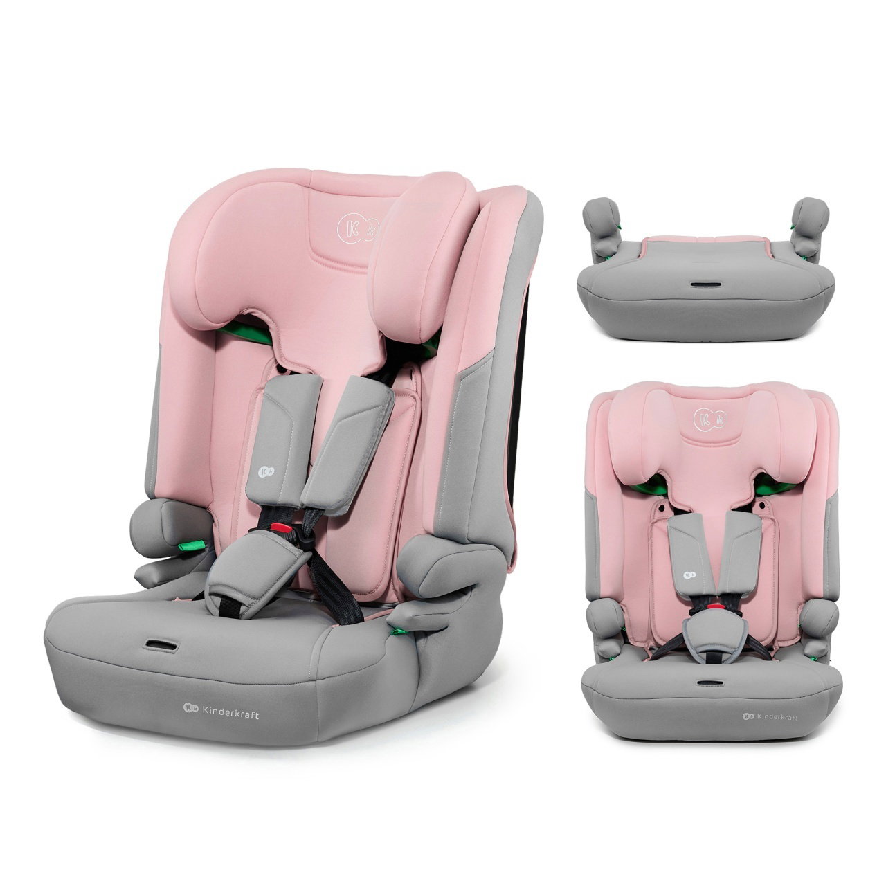 Kinderkraft AUTOSEDISTE I-COMFY I-SIZE 76-150CM PINK Slike