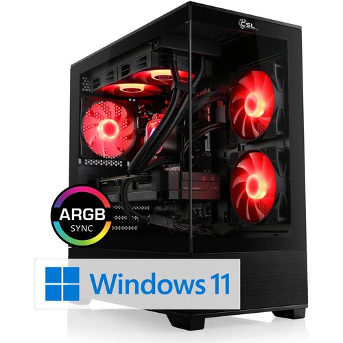 CSL Computer CSL Gaming PC M12210H, AMD Ryzen 7 7800X3D, (8x 4200 MHz), Radeon RX 9070 XT, 32 GB DDR5-RAM, SSD 2 TB, Windows 11 Home, (5000089879) Slike