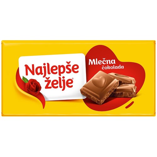 NAJLEPŠE ŽELJE Čokolada ŠTARK mlečna 90g Cene
