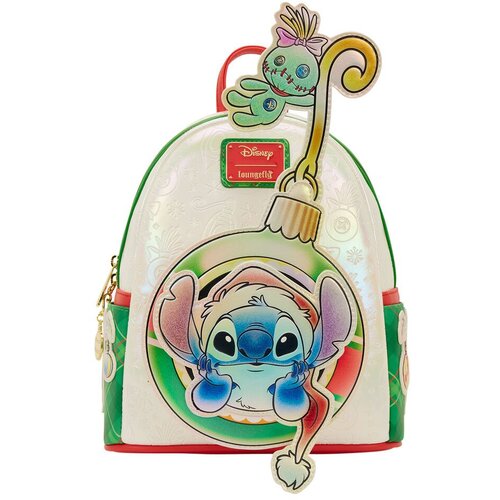Disney Stitch Disney Loungefly ruksak Holiday Stitch 26 cm Slike