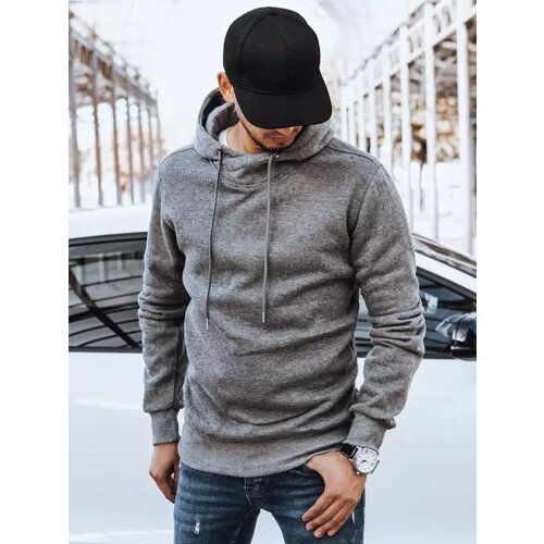 DStreet Bluza męska z kapturem ciemnoszara Slike