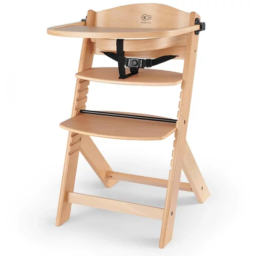 Kinderkraft otroški stol za hranjenje enock™ wooden/natural