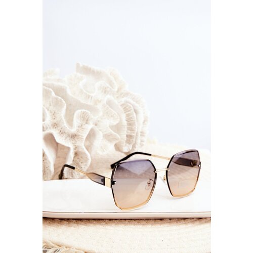 Kesi Women's sunglasses with shaded UV400 lenses, gold Cijene